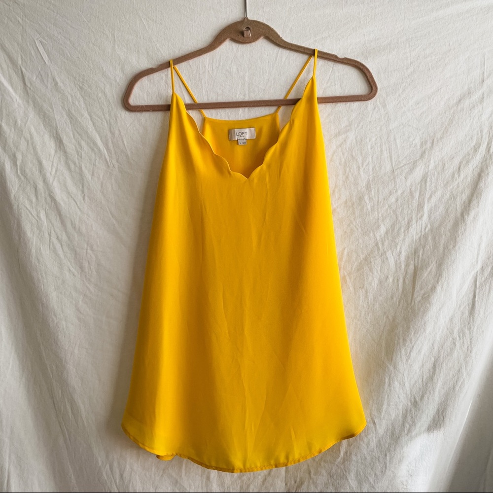 Like new yellow racer back tank